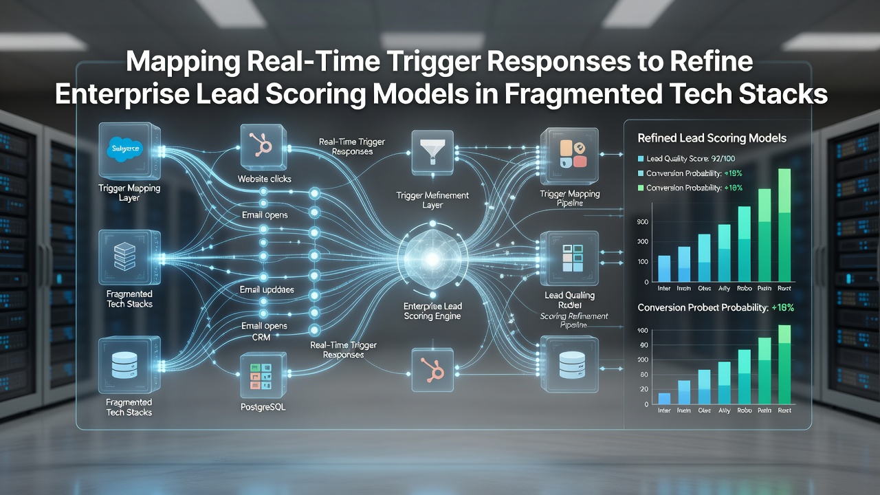 Mapping Real-Time Trigger Responses to Refine Enterprise Lead Scoring Models in Fragmented Tech Stacks