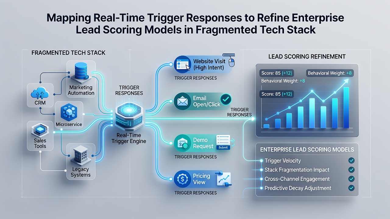 Flowchart illustrating trigger response mapping layers connecting marketing automation and CRM platforms in real time